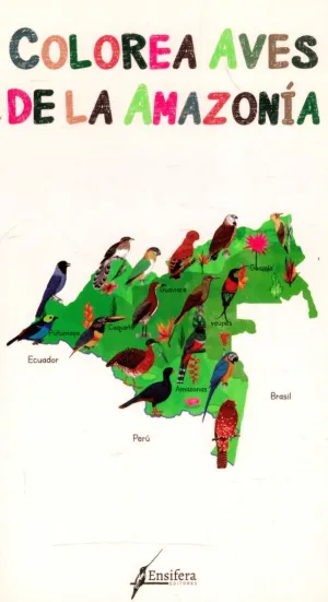Colorea Aves de la Amazonia Contiene 12 Colores