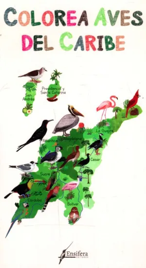 Colorea Aves del Caribe Contiene 12 Colores