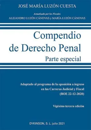 COMPENDIO DE DERECHO PENAL COMPENDIO DE DERECHO PENAL