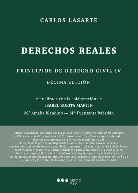 Principios de Derecho Civil. Tomo Iv. Derechos Reales