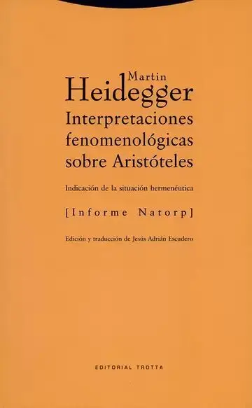 Interpretaciones Fenomenológicas Sobre Aristóteles