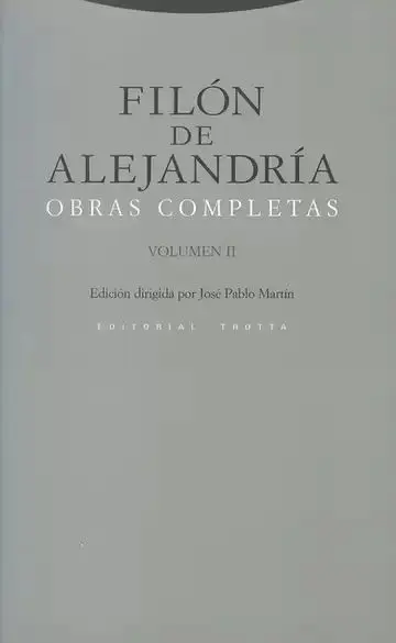 Filon de Alejandria Volumen Ii Obras Completas